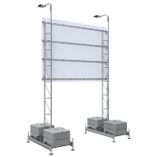 Mounting device | for various advertising board sizes | Accessory: | advertising board holder for 4.00 m advertising board, galvanized | see data sheet for further details
